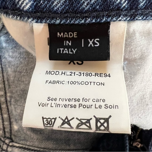 Retrofēte Irene acid wash denim jean skirt XS - Picture 16 of 16